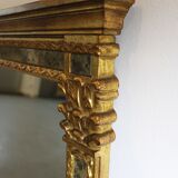 Mirror with parecloses, Regency style.