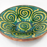 Centerpiece - email of limoges-geometric pattern mid century