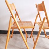 Trio of cannate chairs