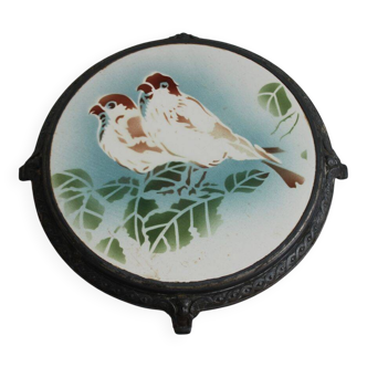 Ancien dessous de plat en céramique