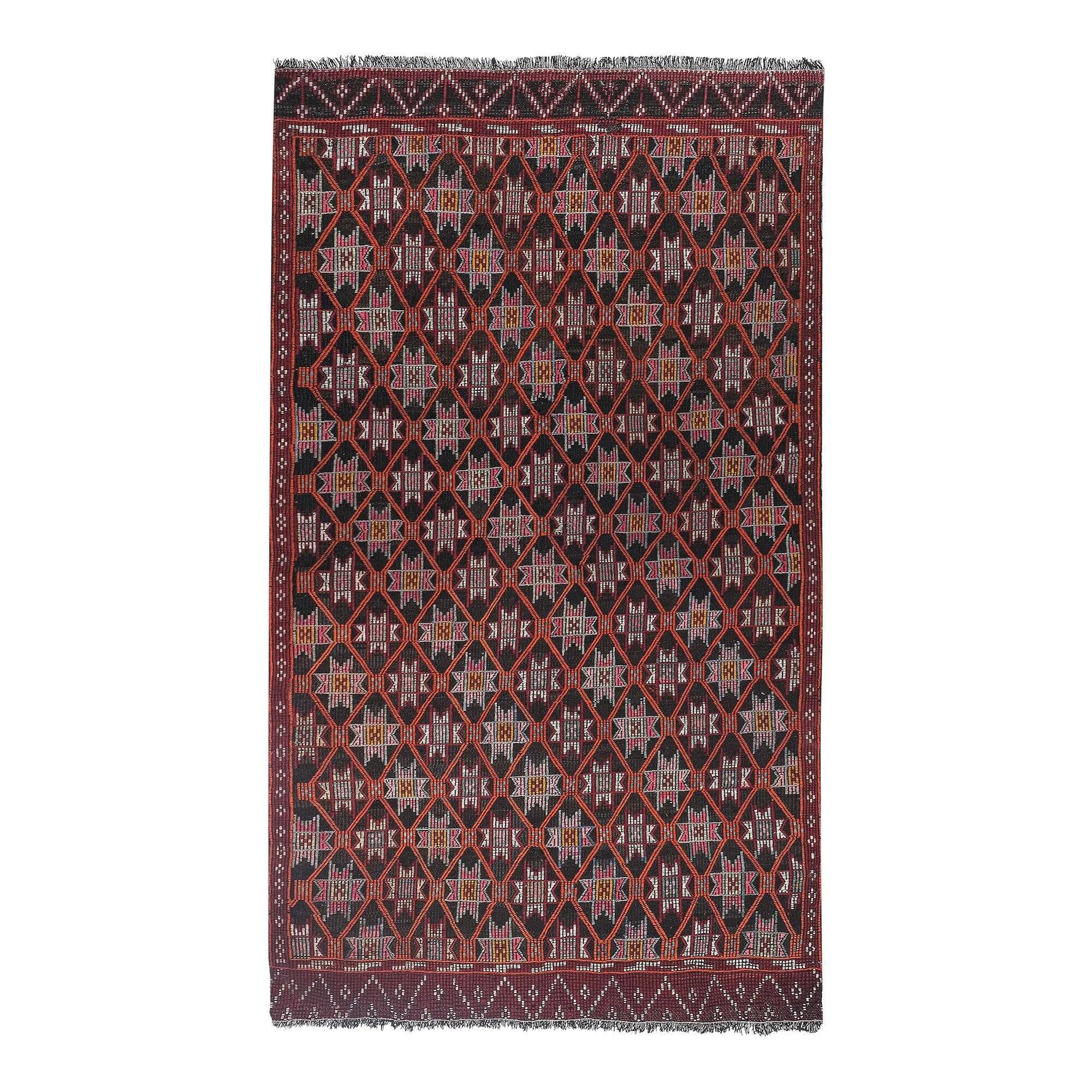 Vintage Turkish rug handmade 157x266 cm