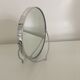 Vintage magnifying barber mirror in 12x12cm metal