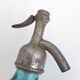 Siphon bistrot vintage Cherbourg verre turquoise 1935