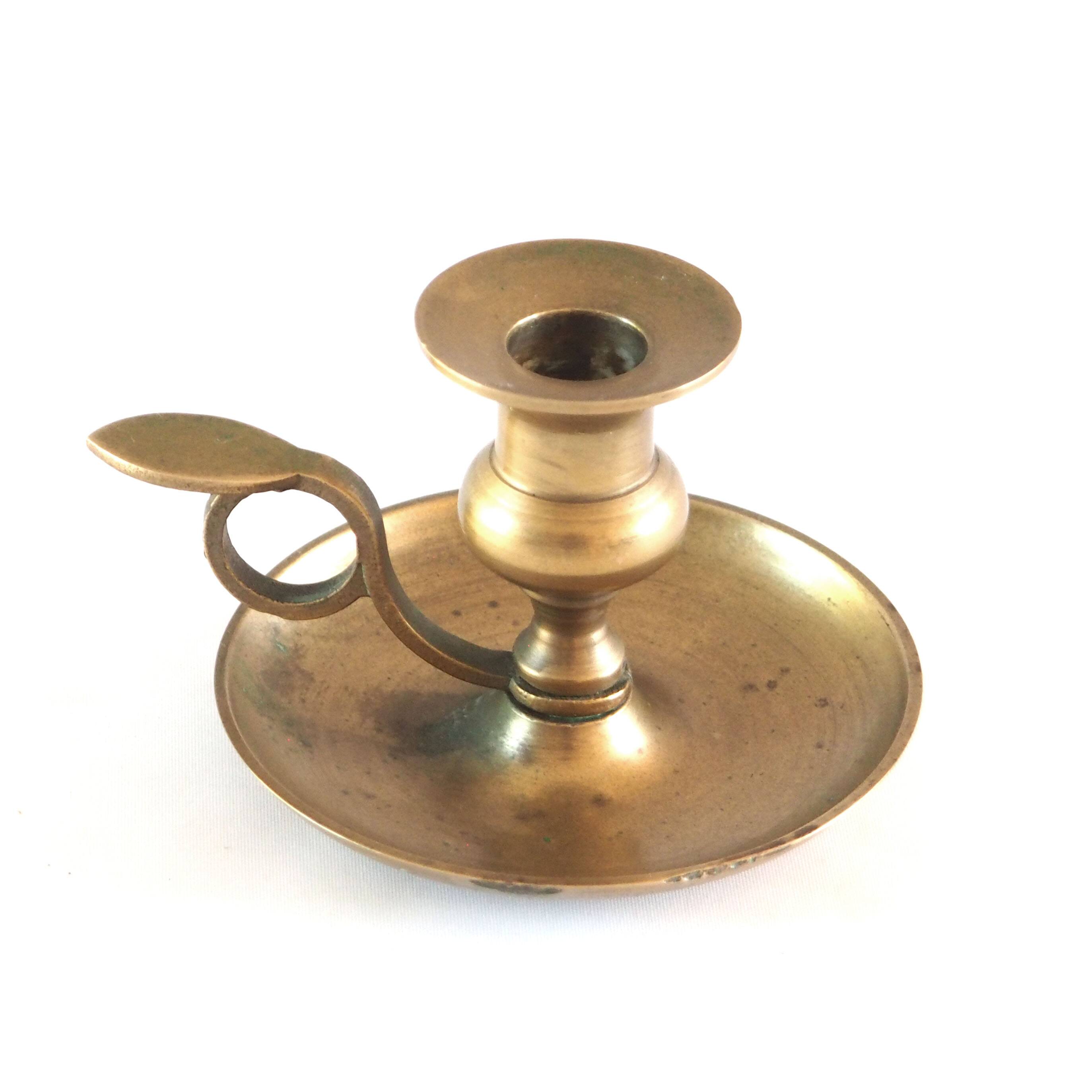 Gilded bronze candle holder