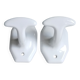 2 enamelled porcelain coat hooks from the 1930s