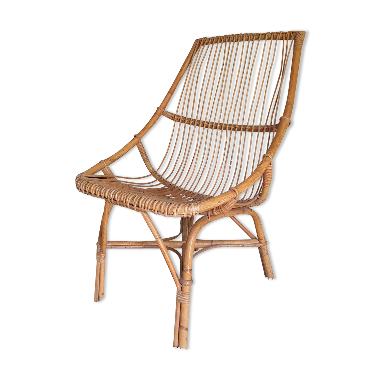Rattan armchair