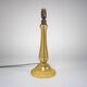 1950s Italian Amber Dimpled Textured Glass Table Lamp