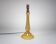 1950s Italian Amber Dimpled Textured Glass Table Lamp