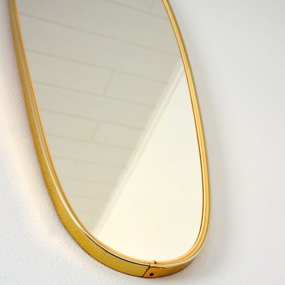 Mirror free form year 50 / 60 vintage 30x78cm