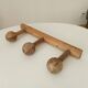 Old folk art wall coat rack