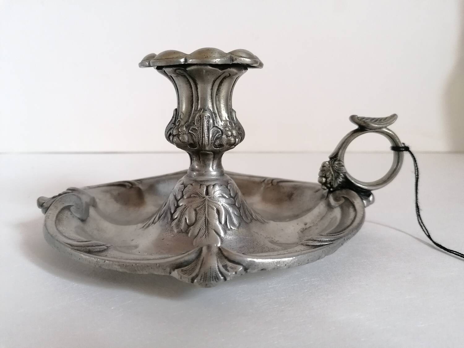 International design pink pewter cellar rat candle holder