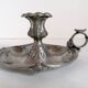 International design pink pewter cellar rat candle holder