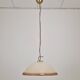 Vetrofond Italian Murano Glass Pendant Light with Brass Fixtures, 1980's