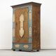 Painted Folk Art Bridal Cupboard