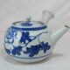 small Chinese or Japanese blue and white porcelain teapot early 20th century