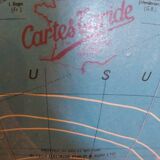 Globe terrestre en verre Taride 1974