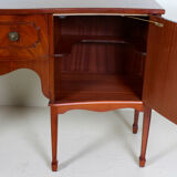 Cuban vintage buffet mahogany credence marquetry inlaid with beautiful quality