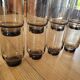 10 verres à eau en verre fumé BP