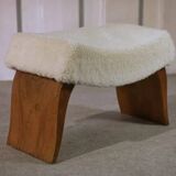 Tabouret en noyer Art Déco 1940’s