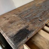 Antique large desk from a trade / workshop desk – late 19th / early 20th century