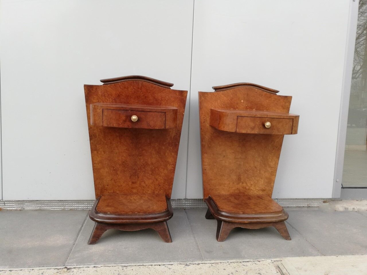 Pair of art deco bedsides tables