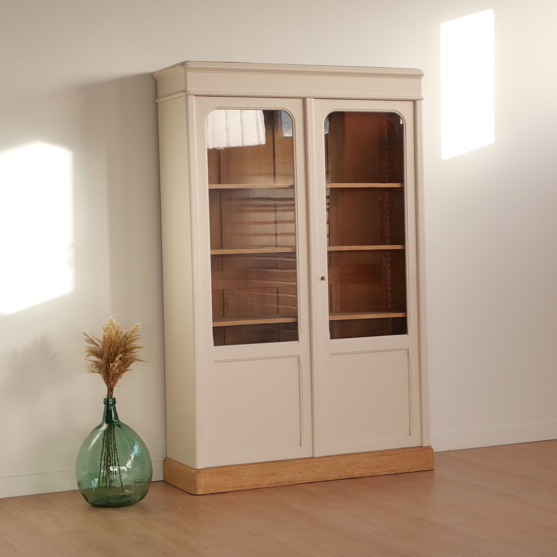 Antique library showcase