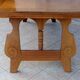 Large vintage table in solid walnut