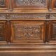 Very large Renaissance style center bed in carved walnut circa 1850