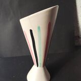 Saint-Clément vase, modernist French ceramic – 1950s–1960s