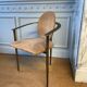 Lot de 6 chaises en métal cuivré et Nubuck de Starck pour Belgo Chrom