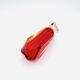 Vase Flavio Poli pour Seguso - Sommerso - Murano rouge et jaune