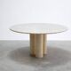 Round dining table in travertine – Ø 140 cm