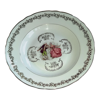 Assiette creuse ø 23,5cm- compagnie nationale de porcelaine haute porcelaine berry cp