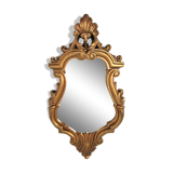 Mirror rocaille gilded ice saint-gobain vintage