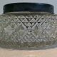 Ceiling lamp window in chiseled glass diamond tip of the 60s-70s