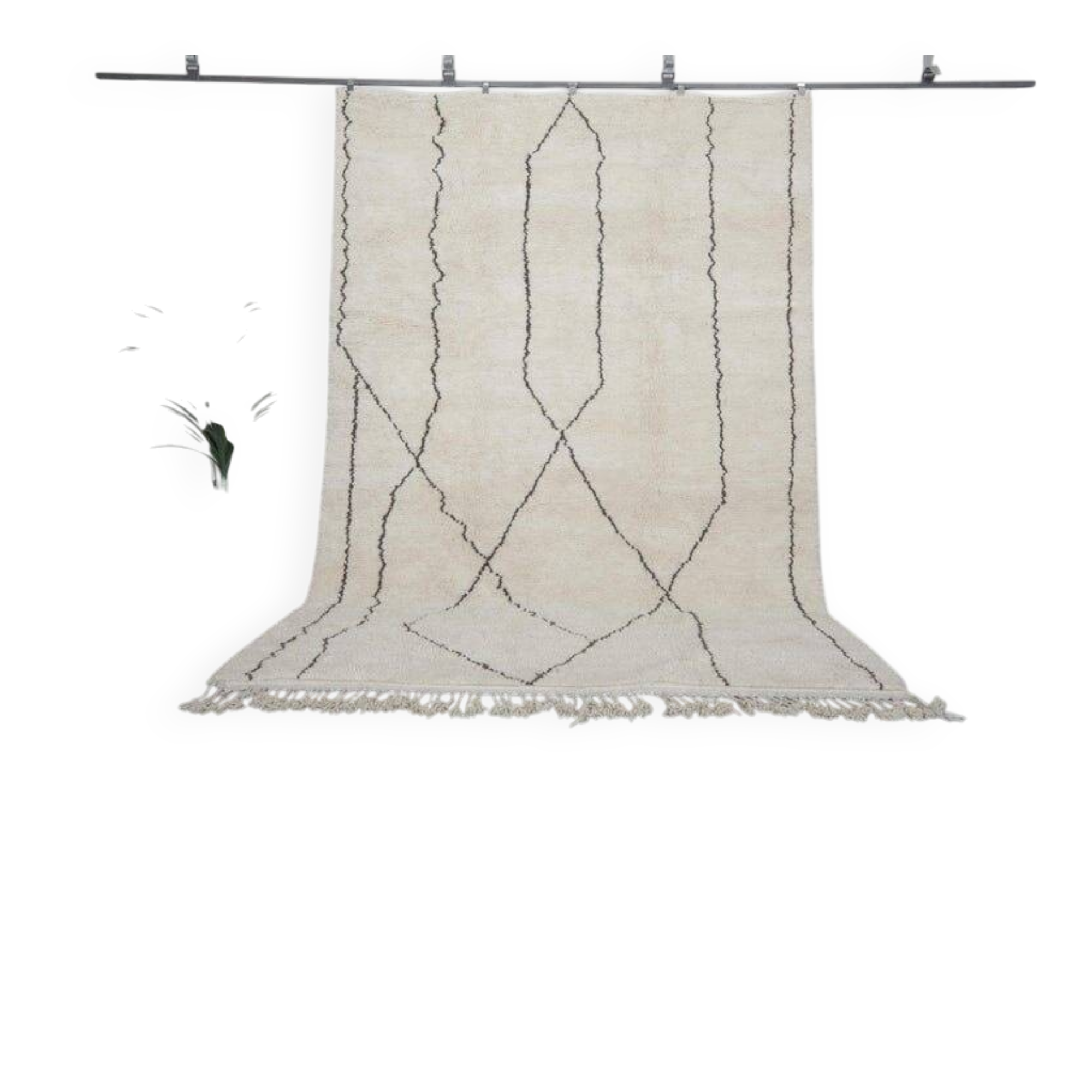 Traditional handmade pure wool rug, size 150 x 250 cm