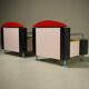 Pair of lounge chairs by Dutch architect Wim Hofman 1980s