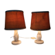Pair of white marble bedside lamp