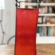 Vintage lamp in patinated black and red metal – Japanese spirit