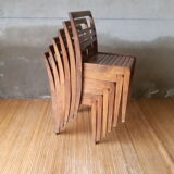 Suite de 6 chaises de René Gabriel
