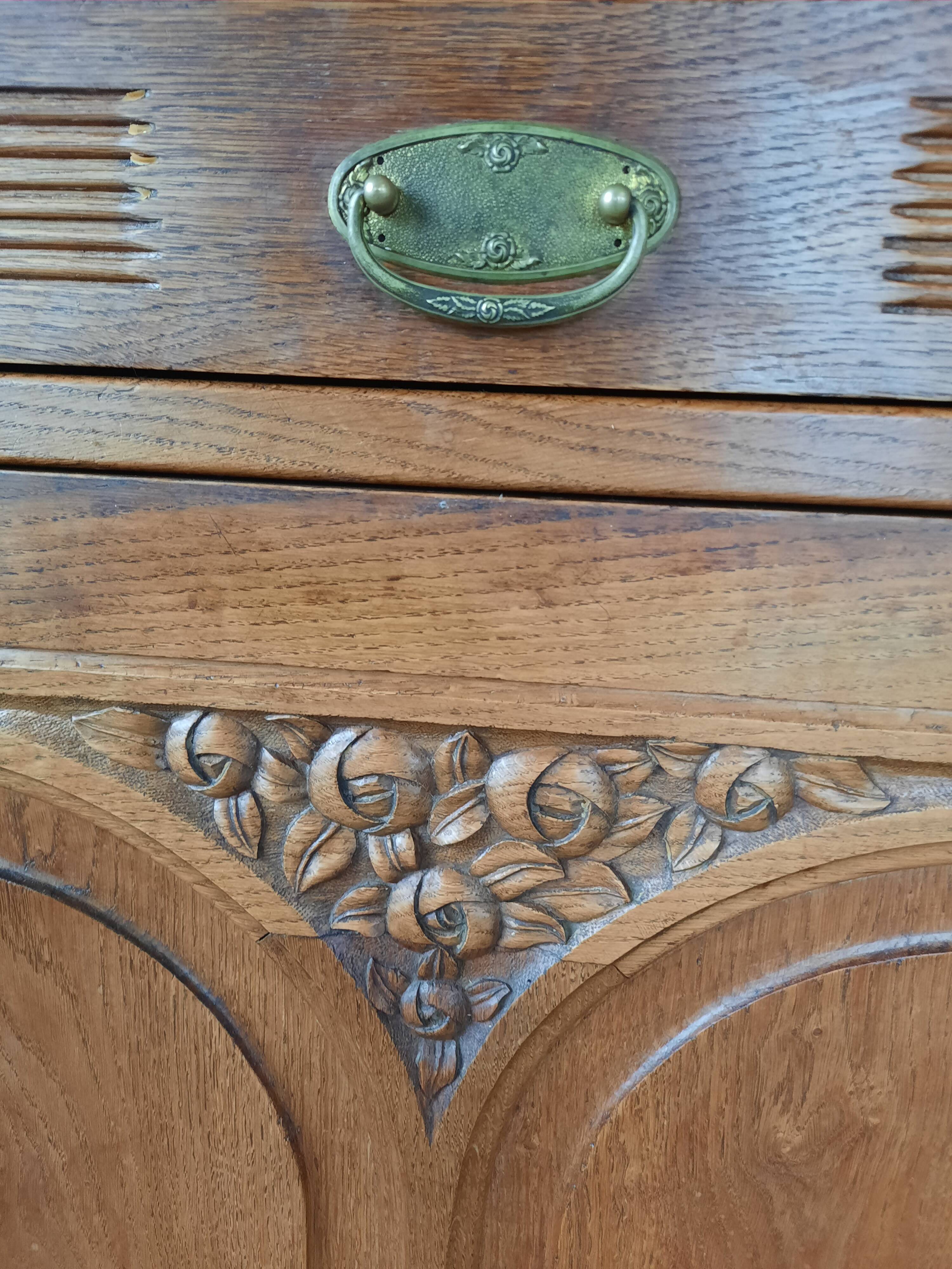 Parisian oak sideboard
