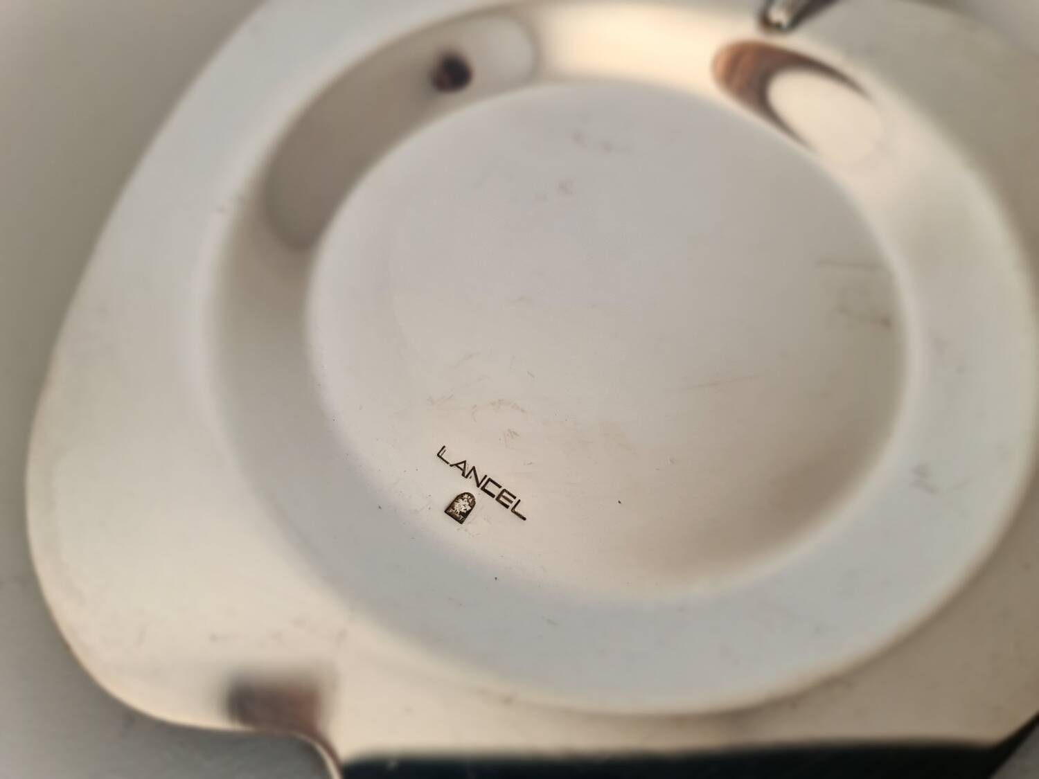 silver pocket tray signed Lancel Paris / 70s / vintage / silver / silverware / Mid-Century / France / 20th century