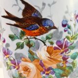 Pair of porcelain bird vase from Limoges william guerin
