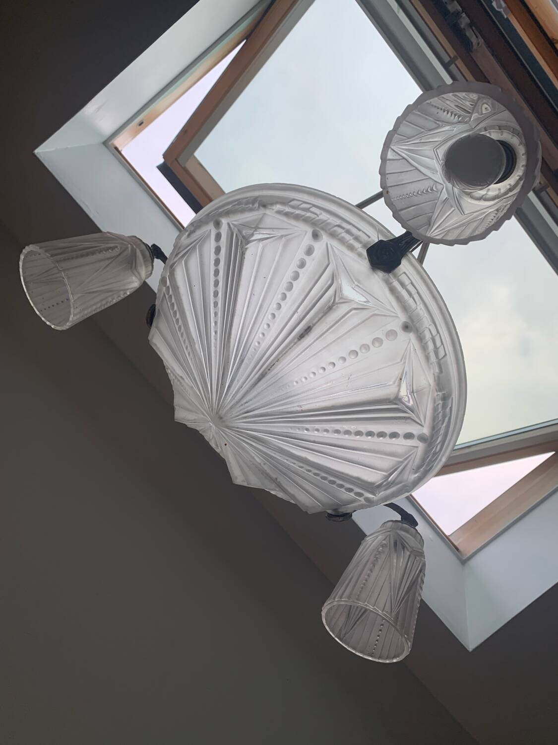 Small Art Deco chandelier