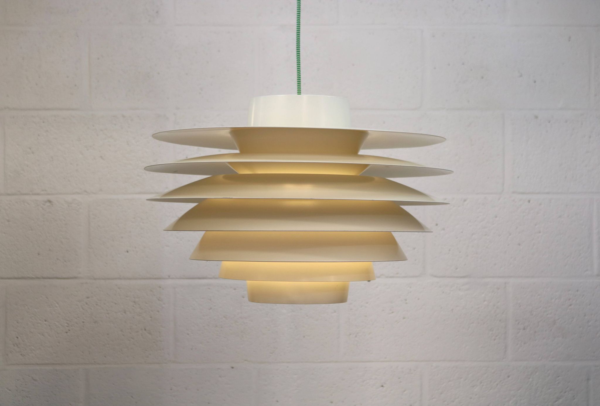 XL Verona Pendant Lamp by Svend Middelboe for Nordisk Solar - 1980s Scandinavian