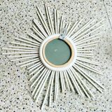 Rattan mirror 37cm