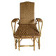 Fauteuil /chaise longue osier années 50/60