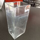 Rectangular glass vase