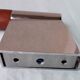 4 wooden and chrome metal wall lights