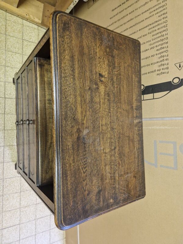 Bedside table or jam maker in art deco oak